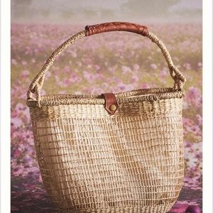 Anthropologie Olli Ella Momo Picnic Basket Bag